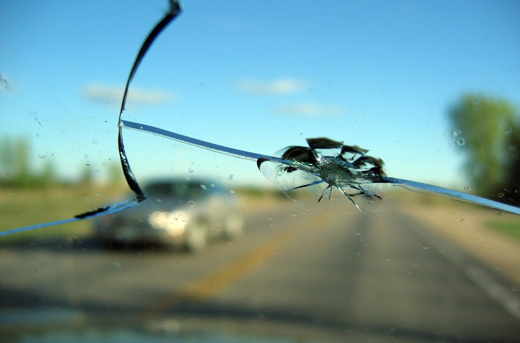 Is driving with a cracked windshield legal in California?
